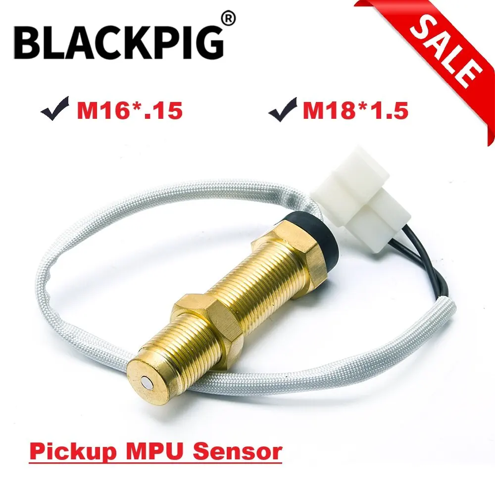 

M16 M18 Diesel Engine Speed Sensor RPM Magnetic Pickup MPU Sensor For Generator Parts M16*1.5 M18*1.5