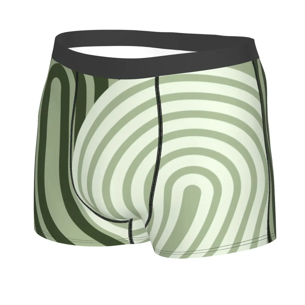 Sage Green Arch Rainbow Boxer Shorts Men 3D Print Male Soft Underwear Panties Briefs