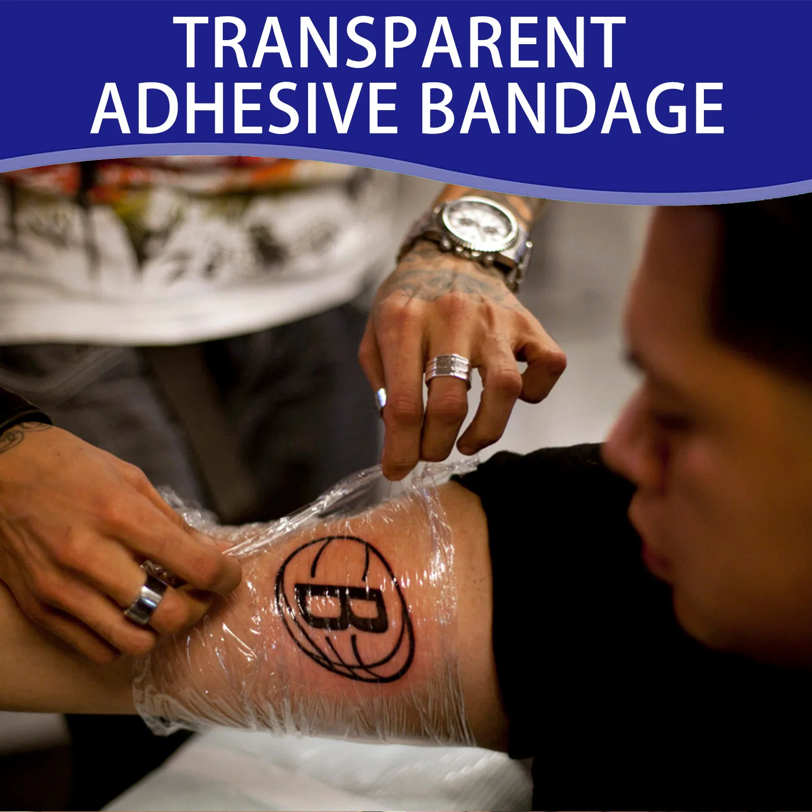 Transparent Adhesive Bandage Tattoo Care Bandages Waterproof, Waterproof & Dustproof & Breathable, Protects The Skin, 10pcs