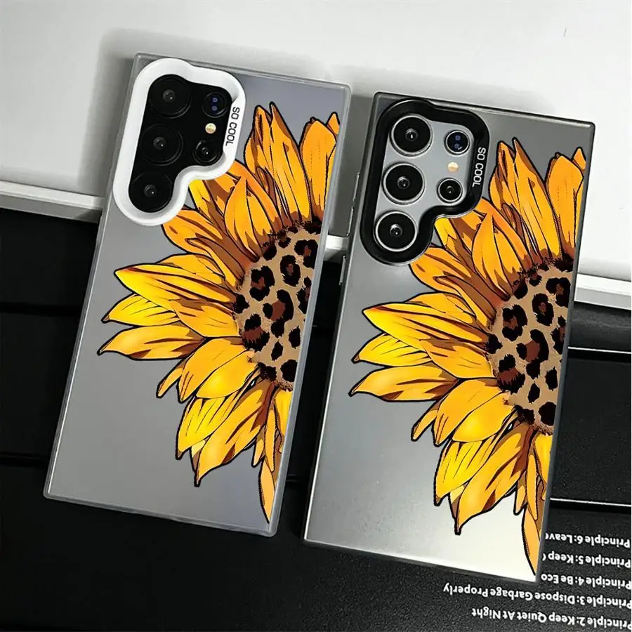 Phone Cover Case for Samsung Galaxy S25 S23 S22 S25Edge Note 20 Ultra S23 Ultra S21 S24 FE S20 Plus SunFlower