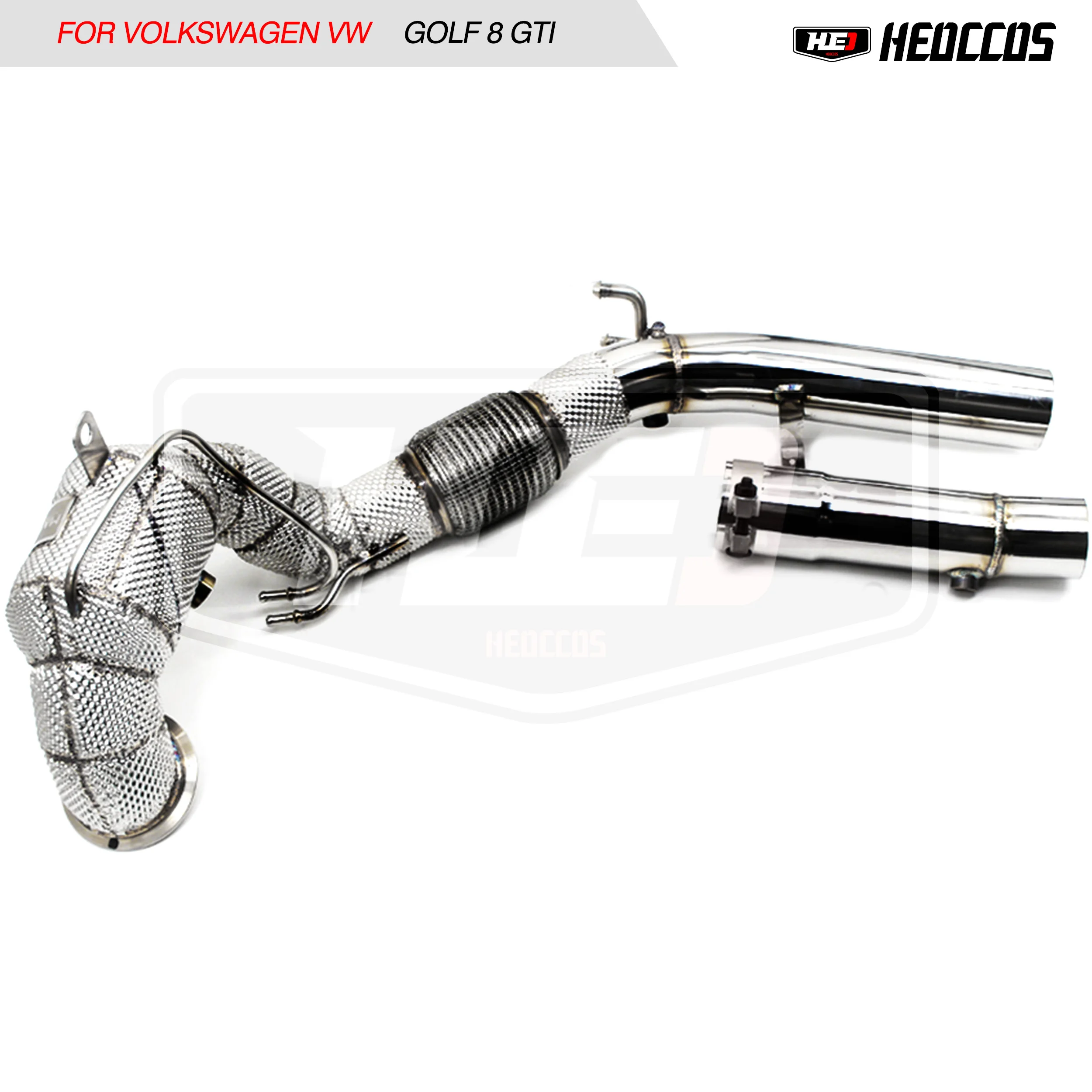 HEO exhaust system For Volkswagen VW Golf 8 MK8 exhaust manifold downpipe, no catalytic converter header with cat pipe