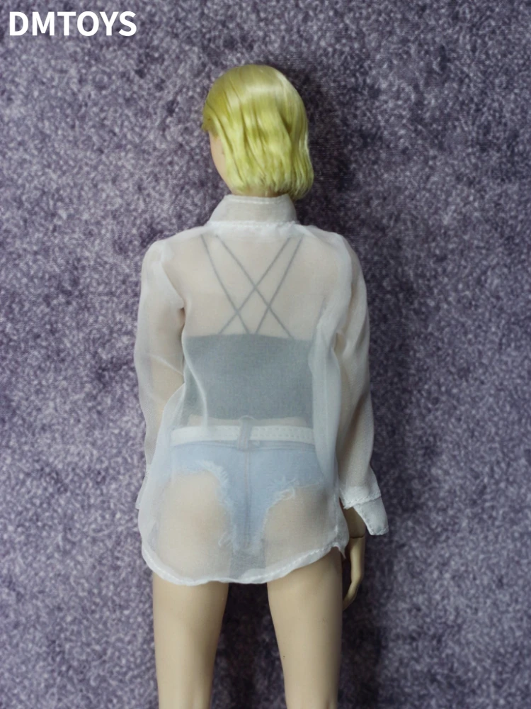 1/6 scale female dolls clothes Ultra thin coat shirt fit 12\'\' TBLeague JIAOU DOLL action figure