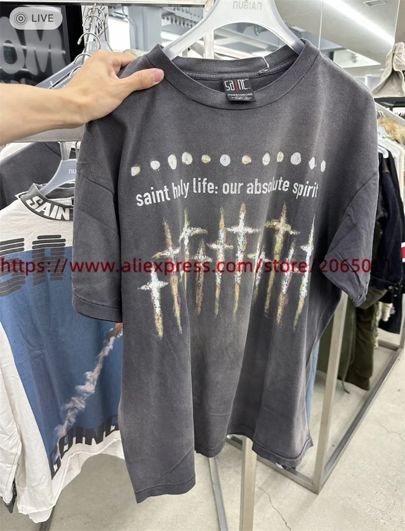 SAINT Vintage NIN Nine-inch Nail T Shirt Men Women High Street