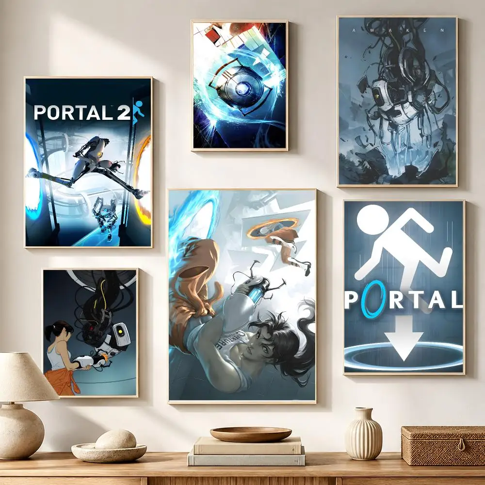 Game Gaming Action Adventure Portal Poster High-definition waterproof stickers, suitable for home décor,holiday decorations