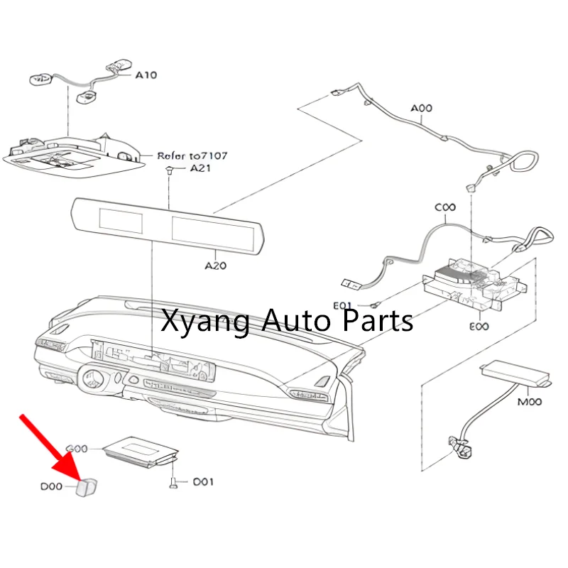 USB Socket For BAIC U5 Plus BAIC X55 A00072787