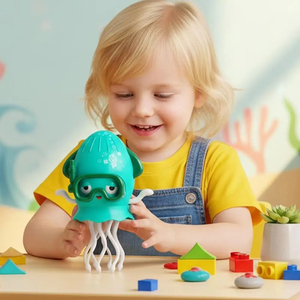 

Plastic Electric Dancing Octopus Toy Simulation Swinging Crawling Interactive Octopus Toy Movable Interactive