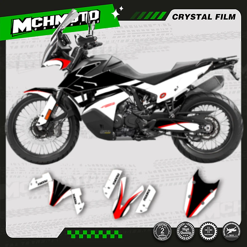 

MCHMFG Motorcycle Graphics Plastic Background Decals Stickers Kit for KTM 2019 2020 2021 2022 ADV790 R