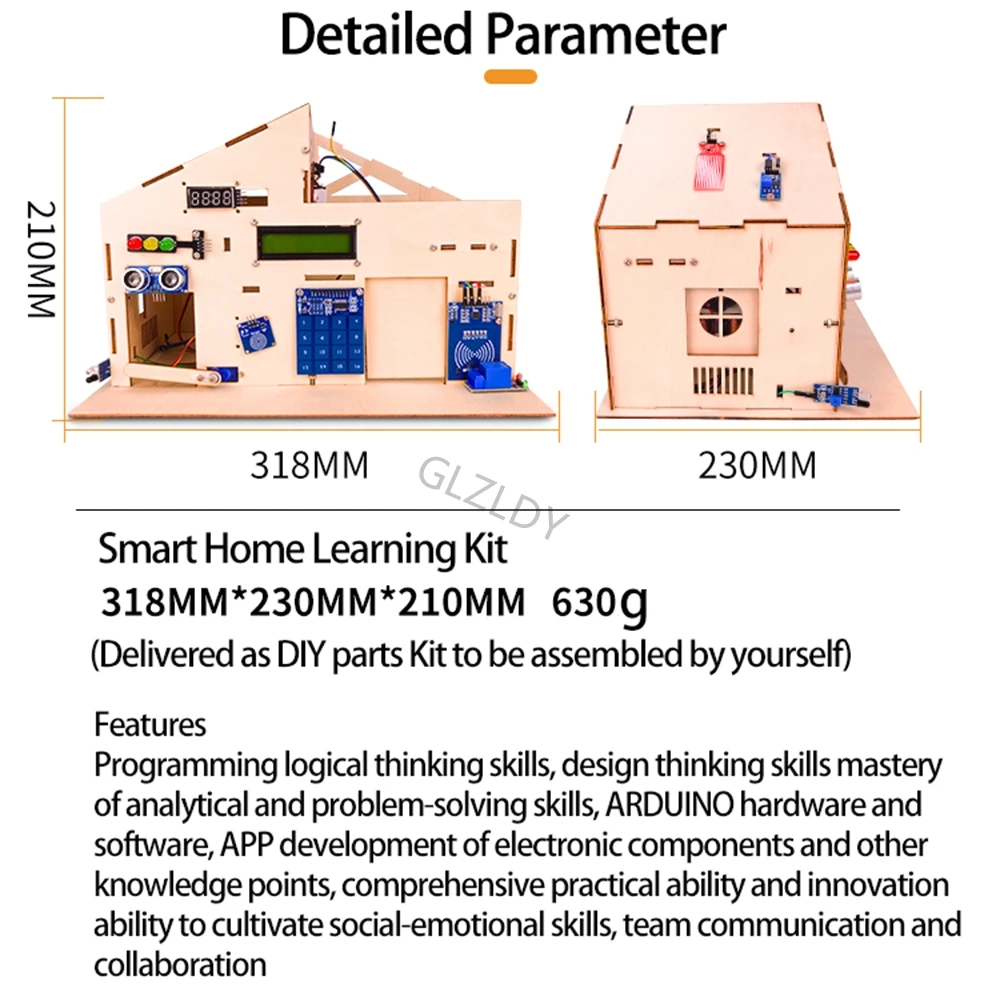 Smart Home System Learning Kit for Arduino UNO IOT MIXLY graphical program STEAM Education Modular Program Software Robot App