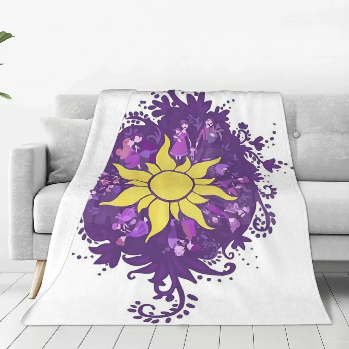 Verwarde Zon-Koninkrijk Dansdeken Fleece Ademende Bank Gooien Dekens Voor Thuis Slaapkamer Reizen Sprei Quilt