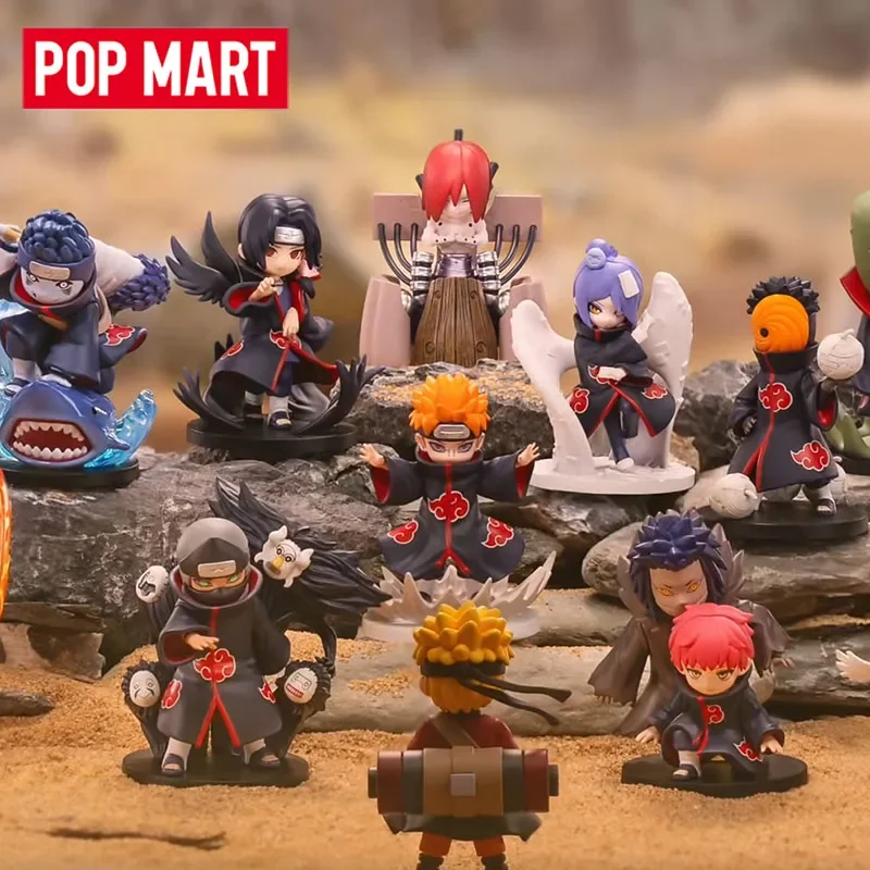 

POPMART слепая случайная коробка игрушки GONG Naruto Shippuden Akatsuki Arc Series моднаяMystery Box Guess экшн-фигурка подарок-сюрприз