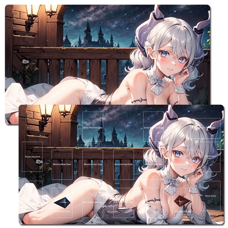 

YuGiOh Labrynth of the Silver Castle TCG CCG Коврик для торговых карточных игр Коврик для игр Настольный игровой коврик Резиновый коврик для мыши Коврик для мыши и сумка