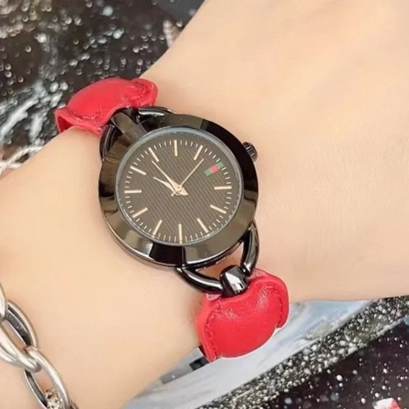 Retro Women Bracelet Watch 3 Bar Waterproof Fashion Lady Clock Luxury Senior Disc Women Scale Quartz Watch Leather Strap Relojes
