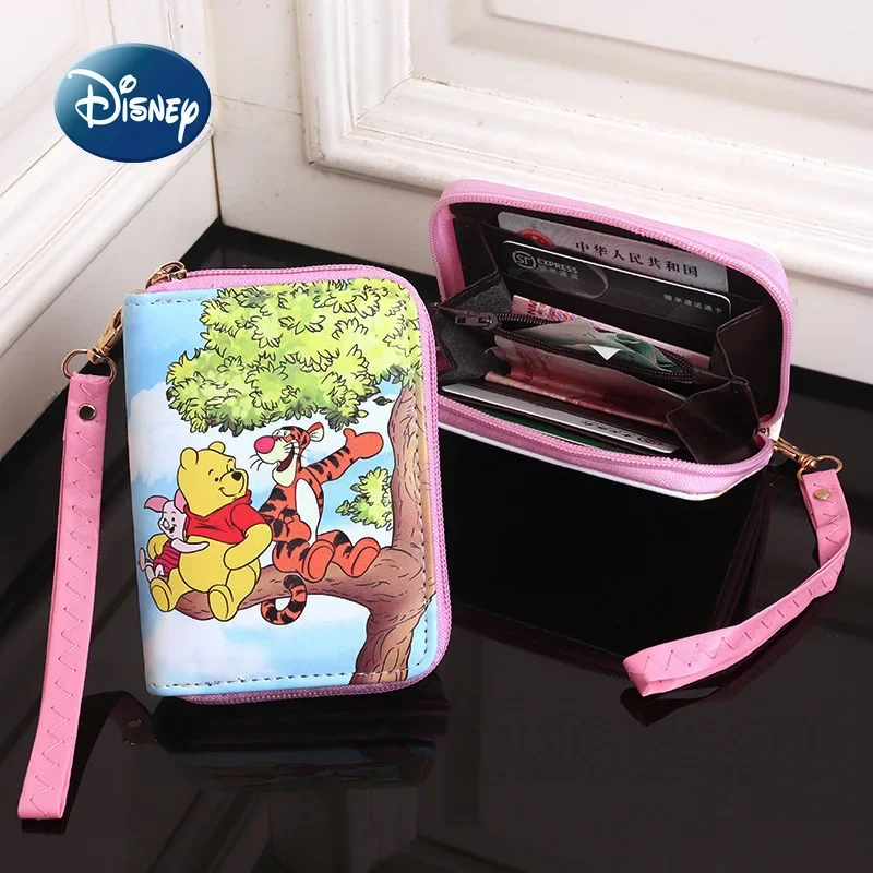 Disney Winnie The Pooh New Coin Purse Cartoon Children's Coin Purse Multi-Card Slot Large Capacity Fashion Children's Wallet