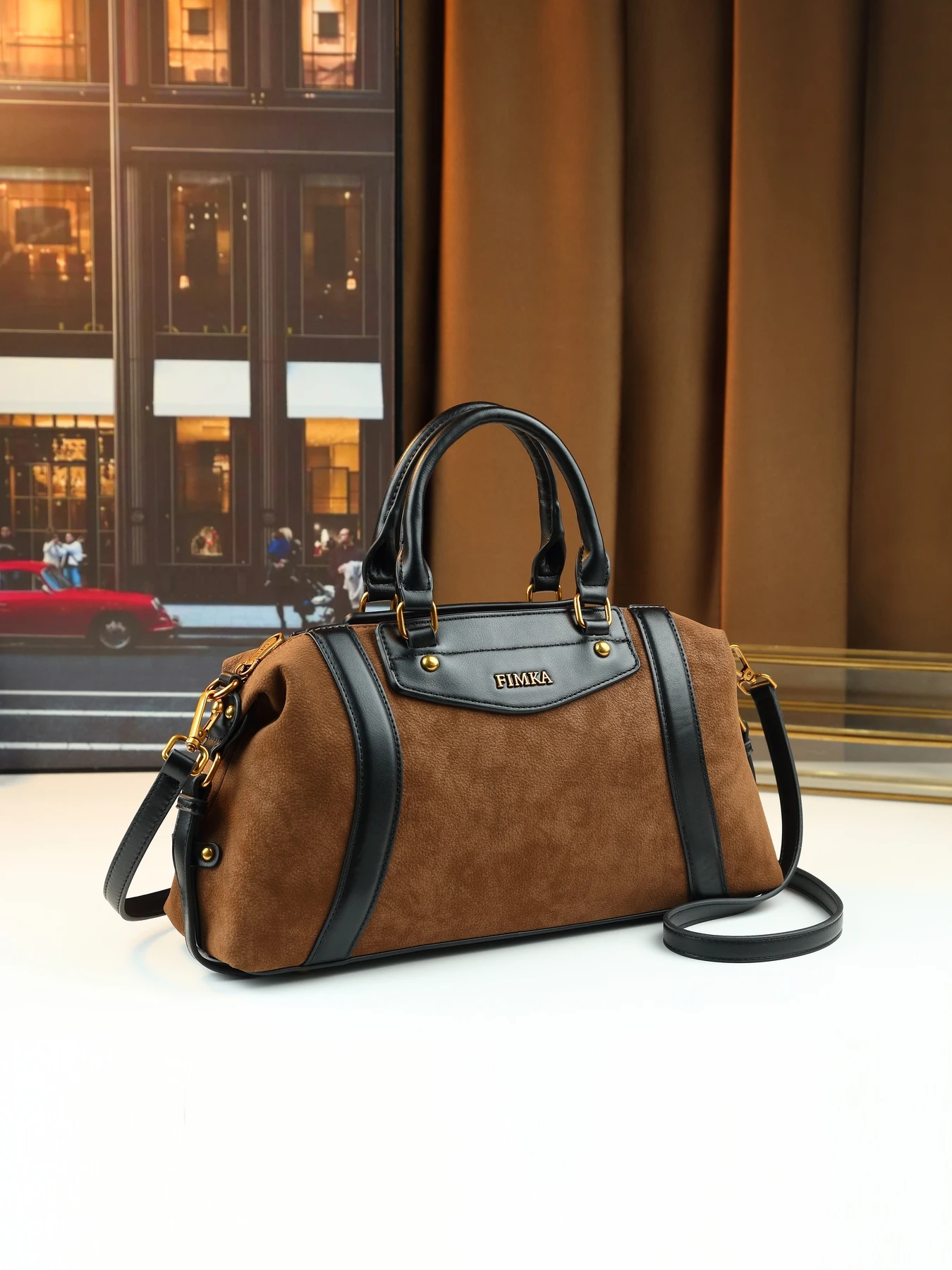 

Модная портативная сумка-подушка большой емкости контрастного цвета, корейская легкая роскошная женская сумка