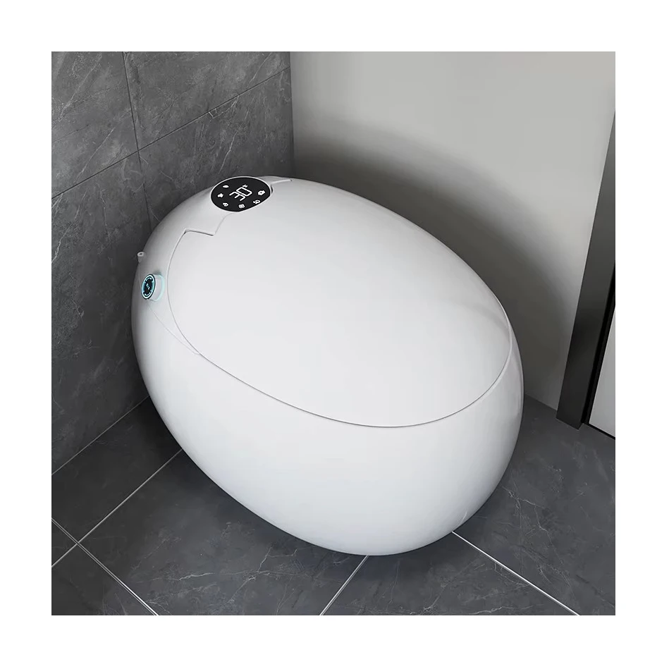 YYHC-Egg-shaped luxury modern round integrated electric toilet seat automatic induction open automatic flush intelligent toilet