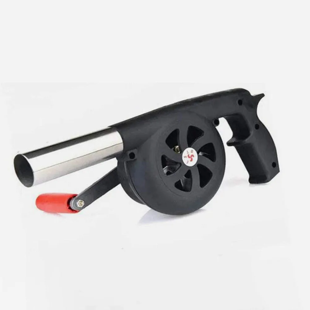 

Hand Crank Fire Blower BBQ Fan Outdoor Camping Tool Portable Charcoal Barbecue Air Igniter for for Grilling