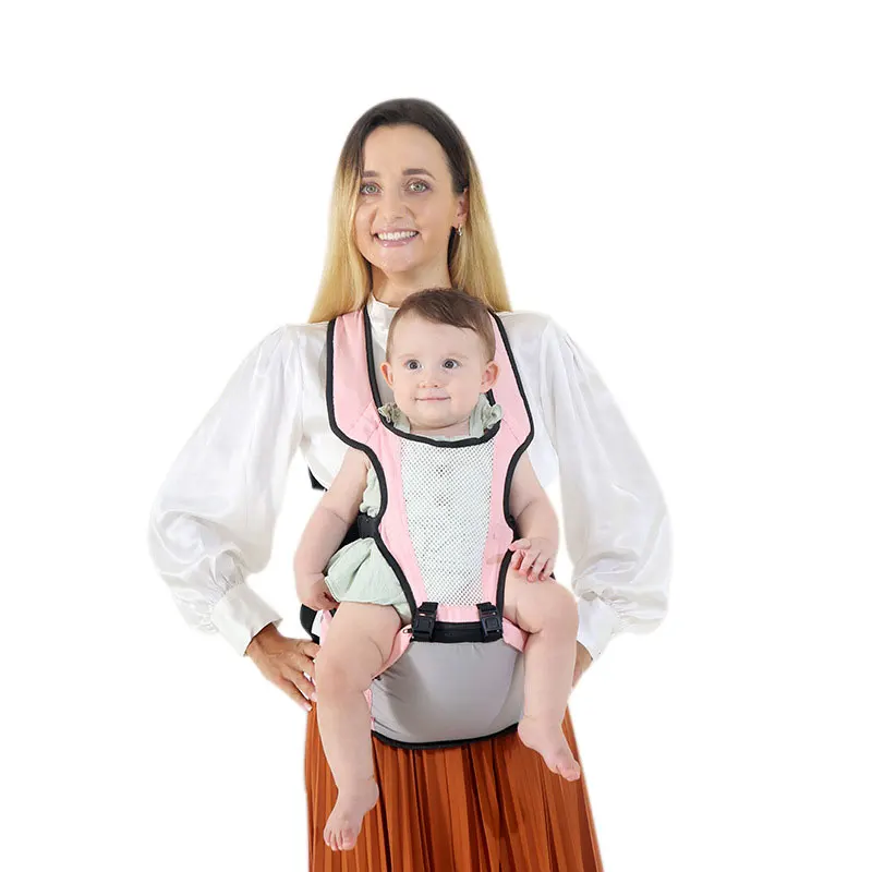 Portable Kangaroo Shoulder Strap For Infants Ergonomic Baby Carrier With Hip Seat Large Capacity Pocket Wrap Sling Waist  Holder