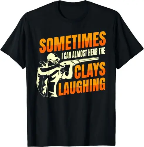 NEW! Clays Laughing Trap Shooting Flying Launcher Gift T-Shirt - MADE IN USA