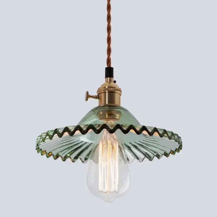 

Glass window Vintage chandelier creative restaurant bar table led small umbrella ceiling lamp