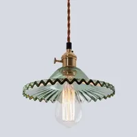 Glass window Vintage chandelier creative restaurant bar table led small umbrella ceiling lamp