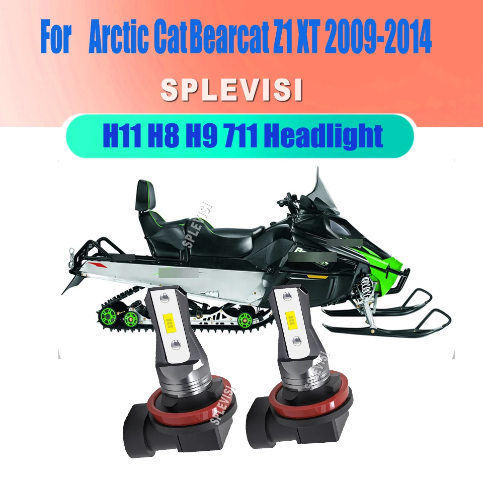 

H11 H8 H9 LED High Beam Headlight Bulb - OEM Quality Replacement For Arctic Cat Bearcat Z1 Xt 2009 2010 2011 2012 2013 2014