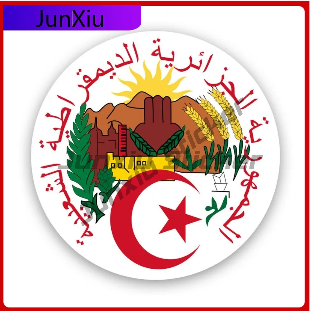 

Algerian Emblem Sticker Waterproof Outdoor Decals Cool Window Waterproof Vinyl Decal For Car Bumpers Decor Creative Creative