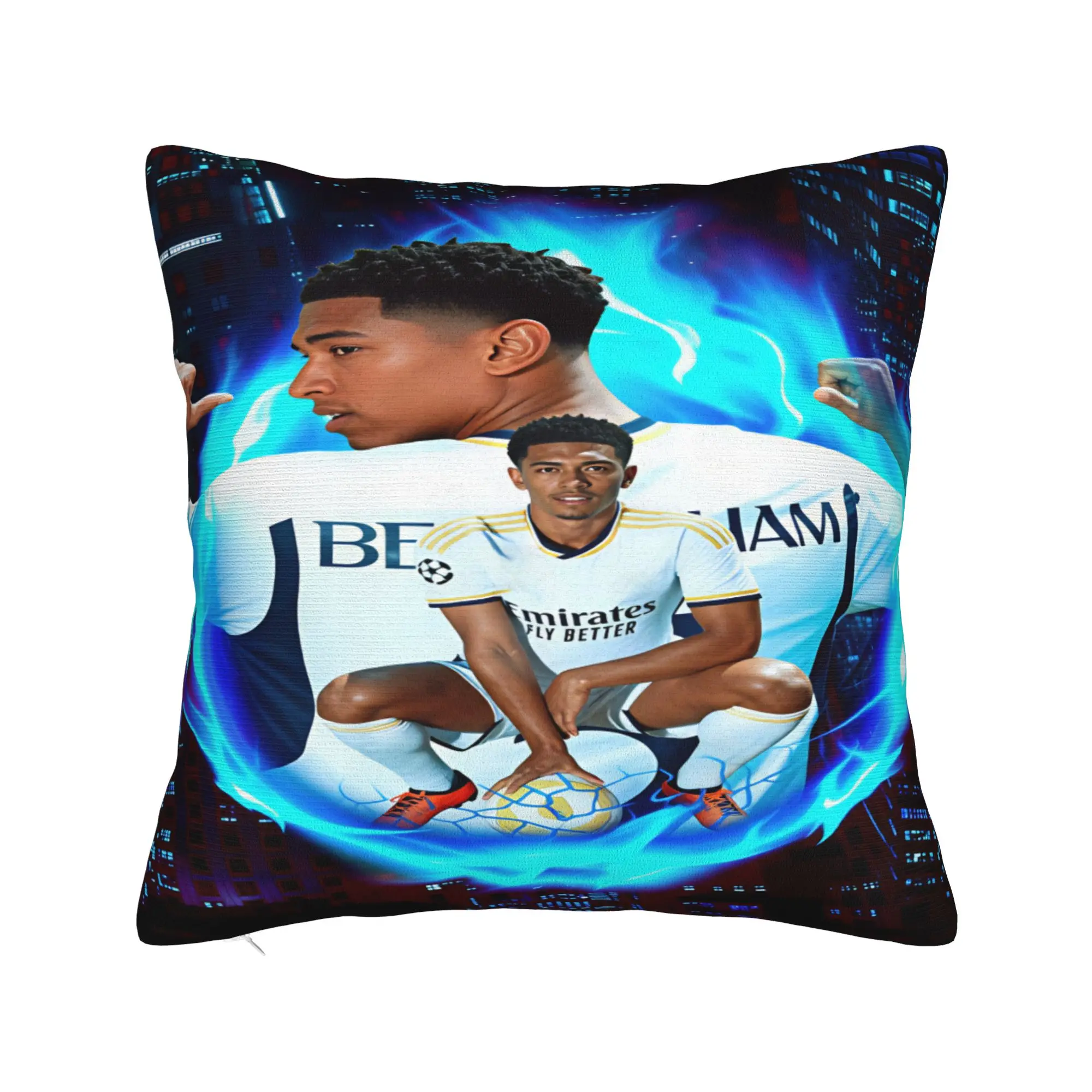 Bellinghams England Football Pillowcases  Kawaii Pillow Case For Living Room Sofa Design Pillow Cover