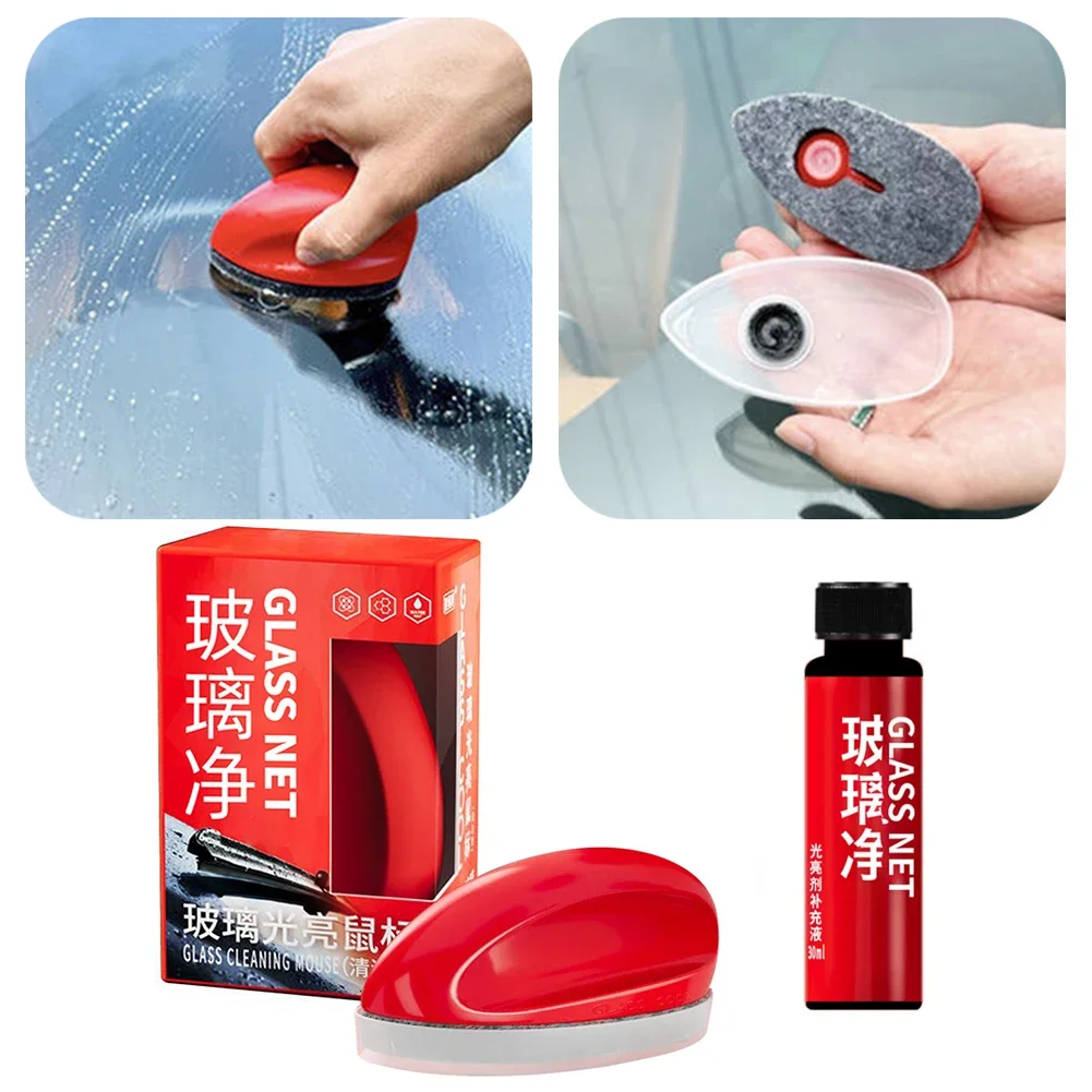 

Car Glass Shiny Mouse Windshield Cleaning Oil Film Removal Strong Stain Removal Glass Refreshing Coating Crystal Plating Agent