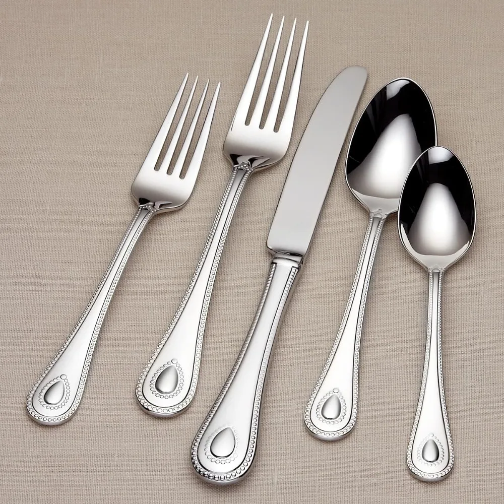 طقم أطباق French Perle مكون من 65 قطعة من Lenox، 11.30 رطل