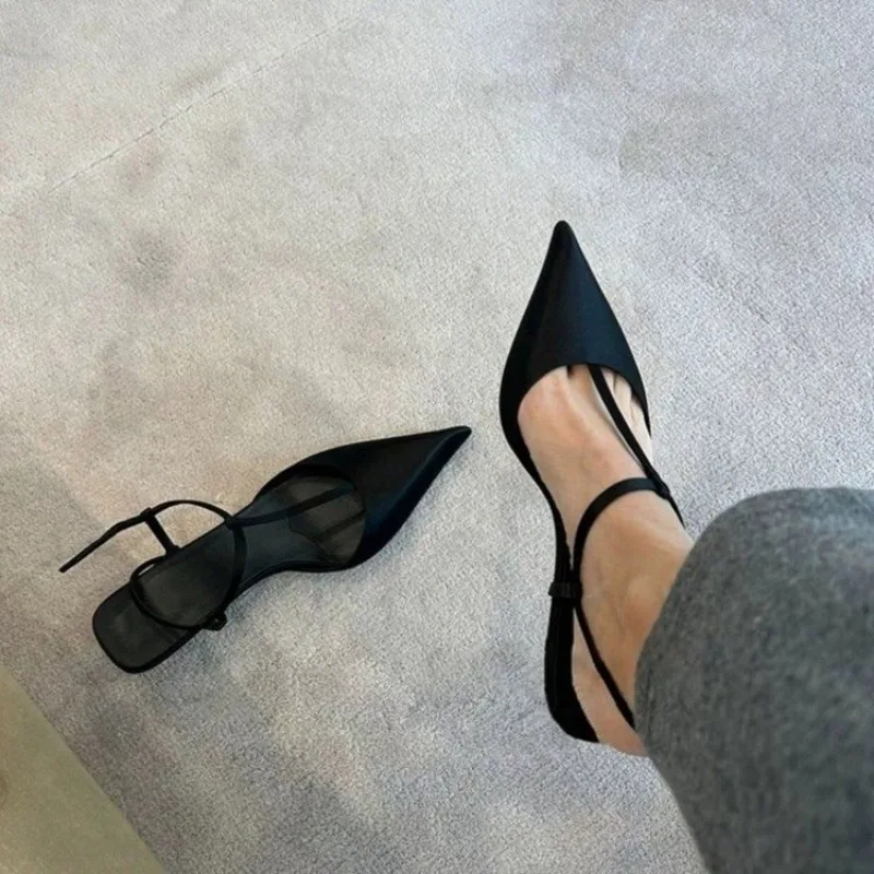 

New Brand Shoes for Women Sexy Pointed Toe Women's Sandals Comfortable Low Heels Trendy Sandal Simple Versatile Large Size Pumps