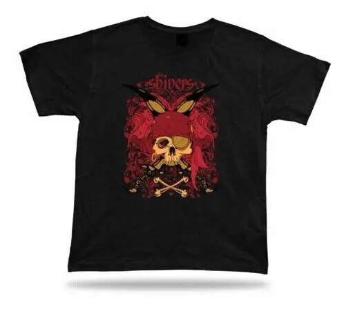 Camiseta de Cumpleaños, Regalo, Shivers, Pirata, Bandana, Tibias Cruzadas