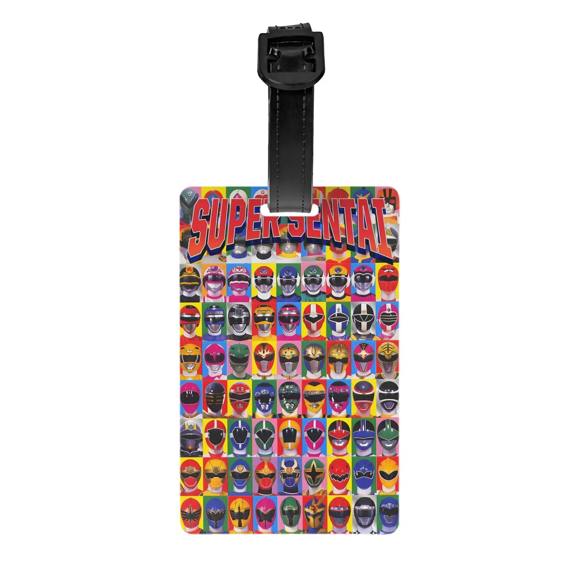 

Custom S-Supers S-Sentais Comic Face Luggage Tag Privacy Protection Movie Baggage Tags Travel Bag Labels Suitcase