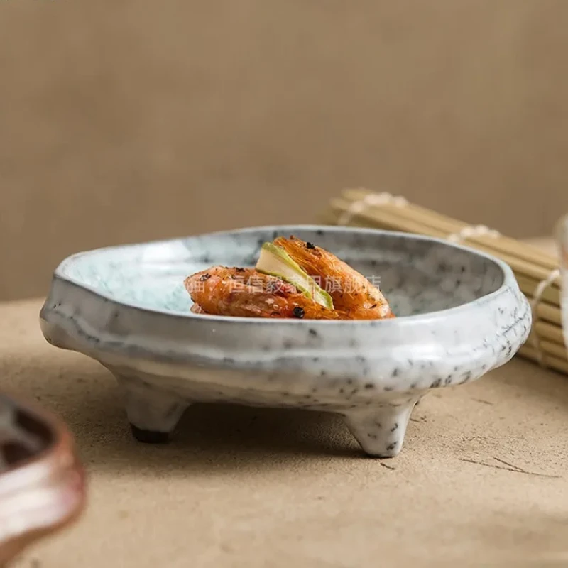 

High Foot Dinner Plate - Dessert Plate & Sauce Dish with Snack Tray, Fruit Bowl & Salad Bowl for Sashimi Disc, Soup & Sushi Plat