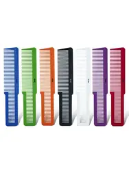 Wholesale Colorful Plastic Detangling Anti-Static Cutting Comb Carbon Fiber Hairdressing Combs