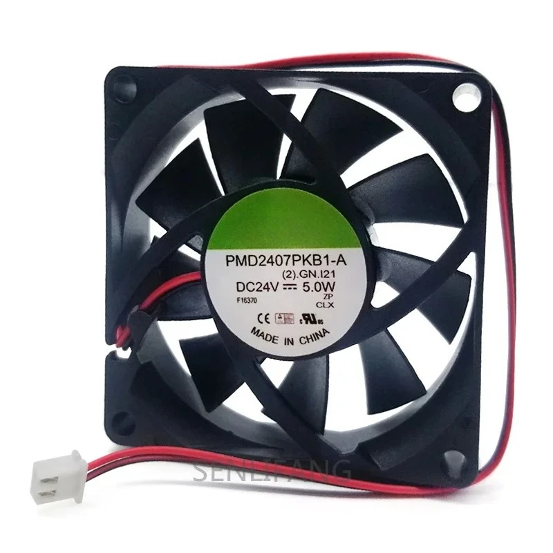 

3pcs PMD2407PKB1-A 7CM Fan New For SUNON Cooling DC 24V 5.0W 2-Line Inverter Cooling 70*70*20MM