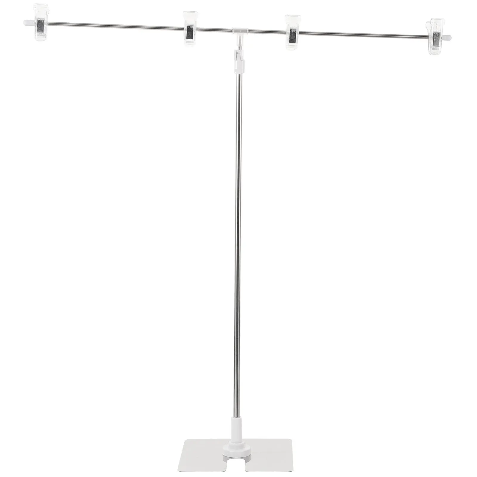 T-Shaped Poster Display Stand Heavy Duty Stainless Steel Adjustable Height Portable Sign Holder for Advertising Banners Price