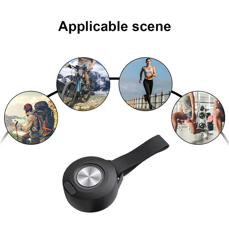 1Set سمّاعات بلوتوث مكبر صوت صغير محمول RGB ضوء ملون مضخم صوت مقاوم للماء رياضي