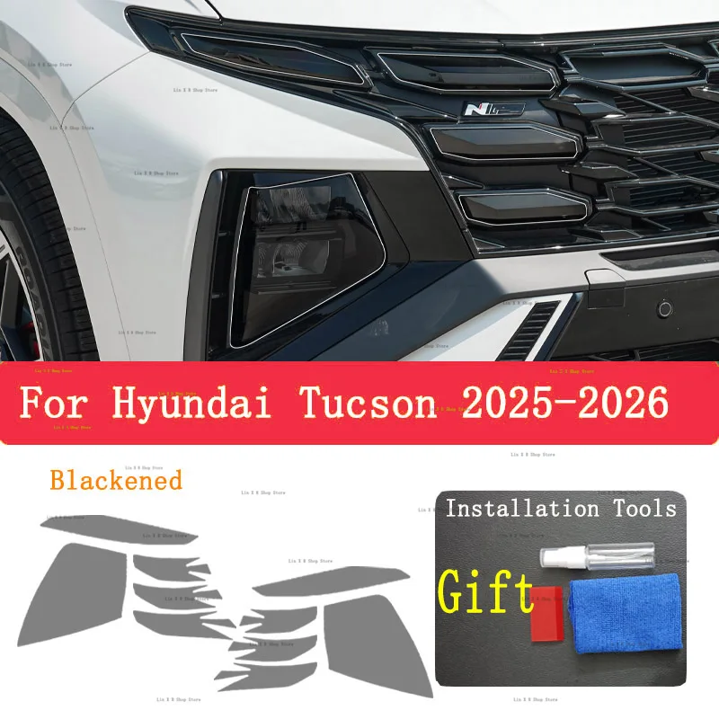 

Для Hyundai Tucson 2025 пленка для фар модификация внешнего вида автомобиля устойчивая к царапинам невидимая прозрачная защитная пленка из ТПУ