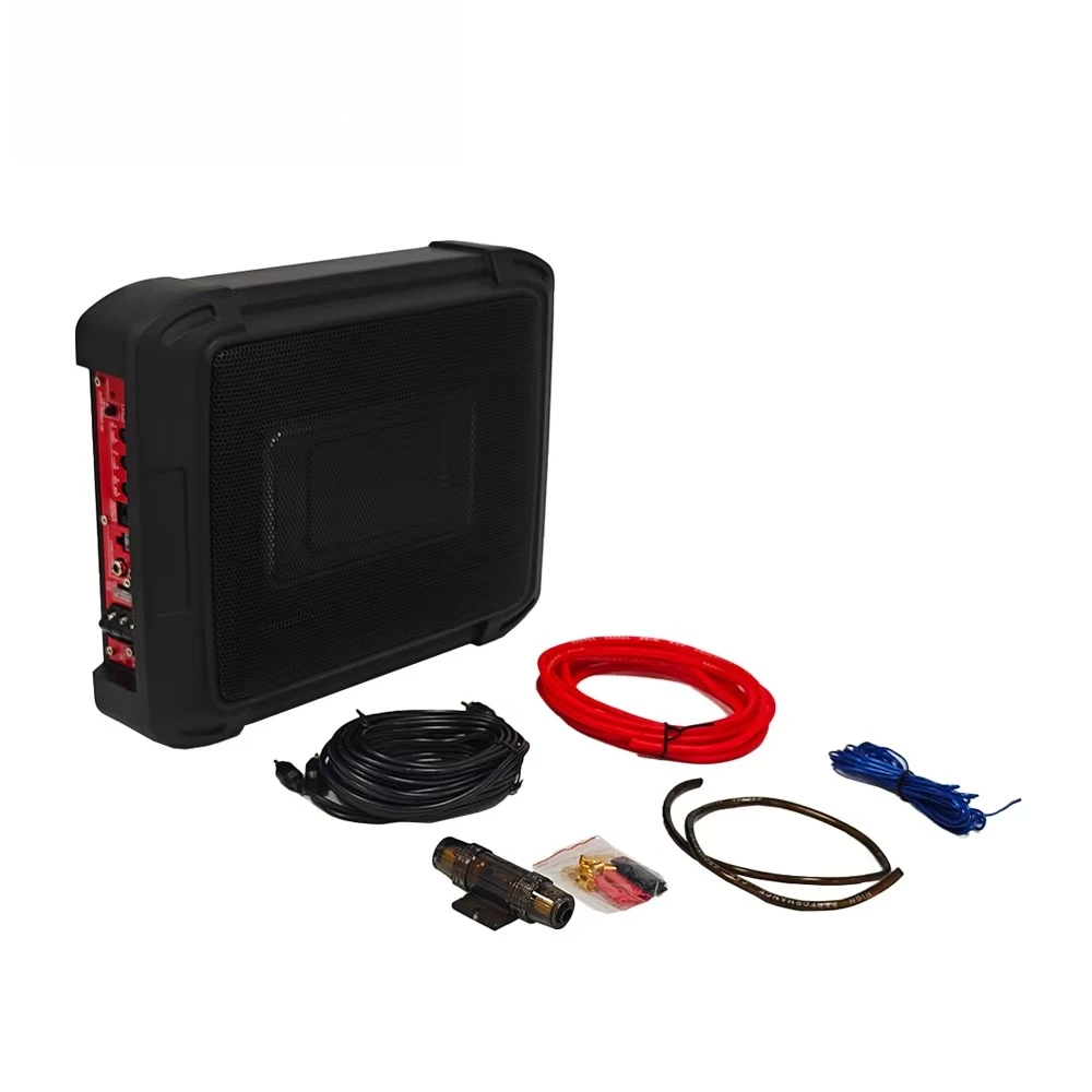 MOQ 2PCS Nuevo - Subwoofer Delgado para Auto de 8*12 Pulgadas, Subwoofer Activo de 12V y 100W para Auto, Woofer Bajo Asiento para Automóvil