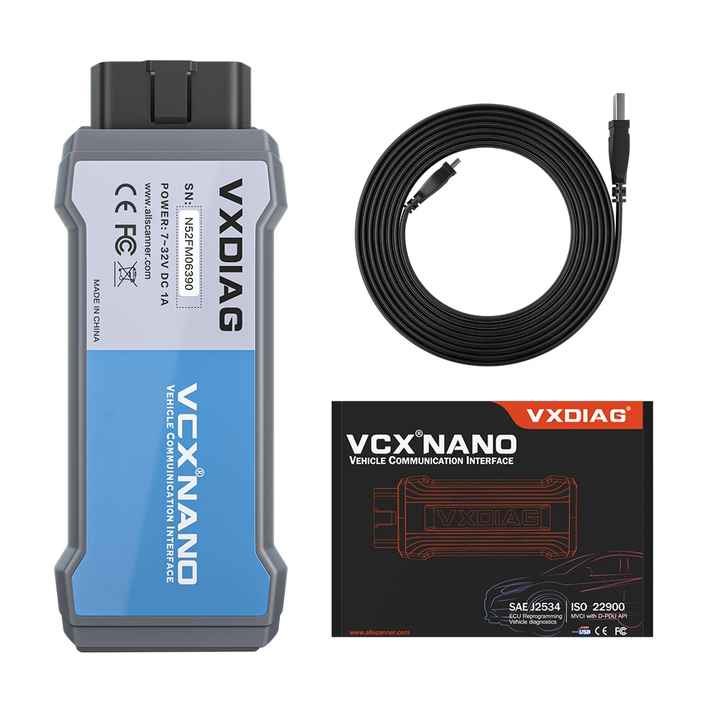 2024 VXDIAG NANO NX400 for Toyota Lexus J2534 Programming Car OBD2 Auto Diagnostic Tool Scanner ECU Coding Lifetime License