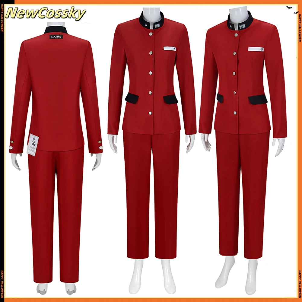 

Tsukumo Ima Adult Cosplay Cosplay Top Pants Red Uniform Full Set Hundred Line Disguise Halloween Party Carnival Women Clothing