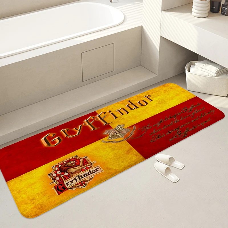 Outdoor Entrance Doormat Z-Gryffindors Useful Things Home Decorations Washable Non-slip Kitchen Rug Aesthetic Bathroom Carpet