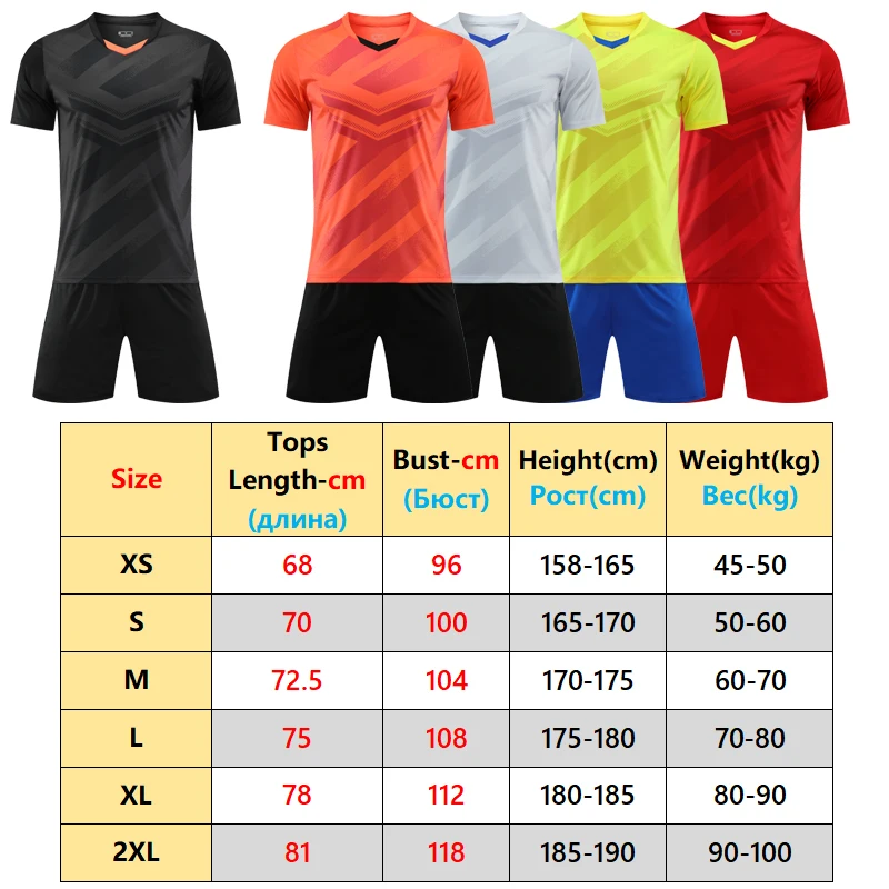 Soccer Training Suit Adult Outdoor Uniform Blank Custom Fashion Football Set Comfortable 3D Print Shirts Shorts Quick Dry Sets