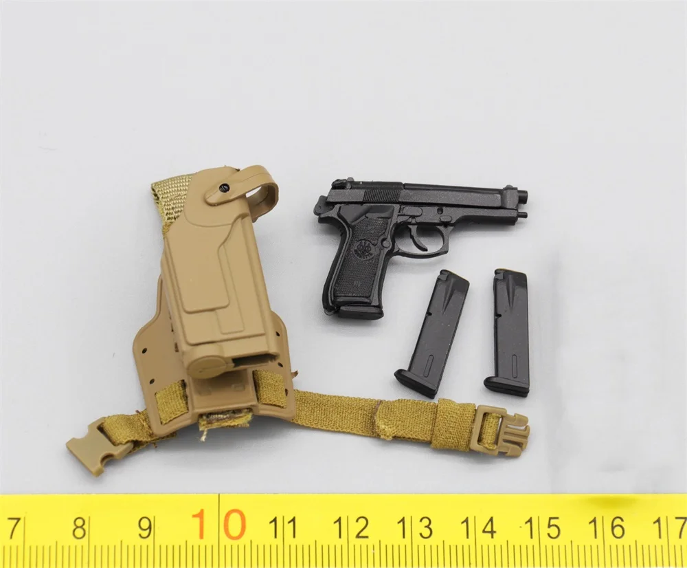 

Minitimes M043 Modern Soldier US. 101st Action Figure Mini Weapon Secondary Model M9 with Leg Holster Toys Model Not Real 1/6