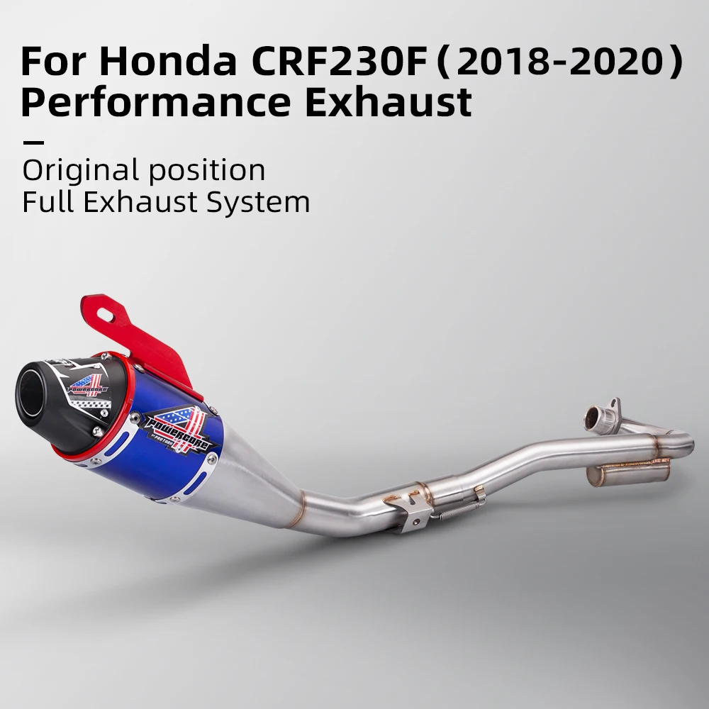 

Motorcycle Full System For CRF230 CRF230f Complete Exhaust Muffler Pipes Dirt Bike Stainless steel Exhaust Pipe