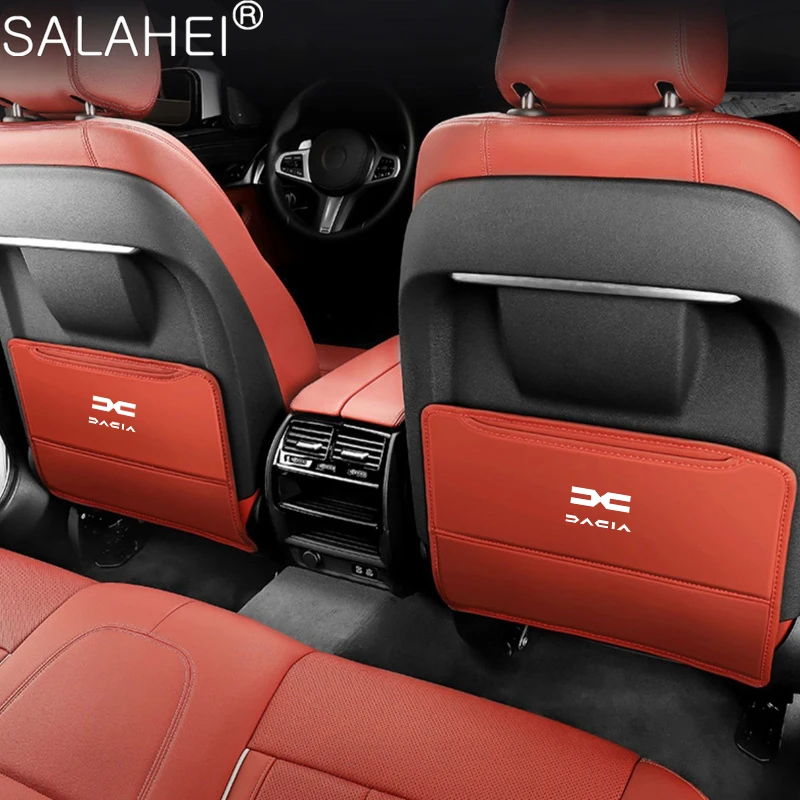 Almohadilla de cojín antipatadas para asiento trasero de coche, accesorios para Dacia Spring Duster Logan Sandero Stepway Dokker Lodgy Jogger MCV,