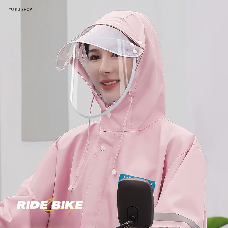 Unisex Long Raincoat Breathable Waterproof Rain Coat Impermeable Rain Jacket Women Rainwear Suit Backpacking Camping Cycling