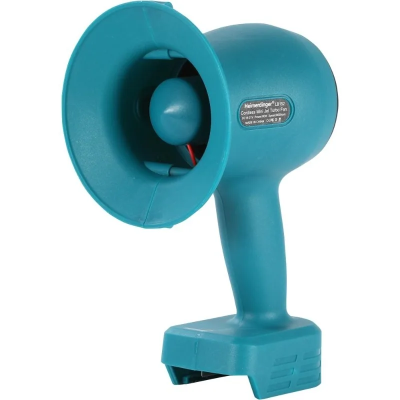 

Heimerdinger Cordless Turbo Fan 8000RPM 80W 38dB, High-Speed Motor, Outdoor/Camping/Worksite, 12 fan Blades
