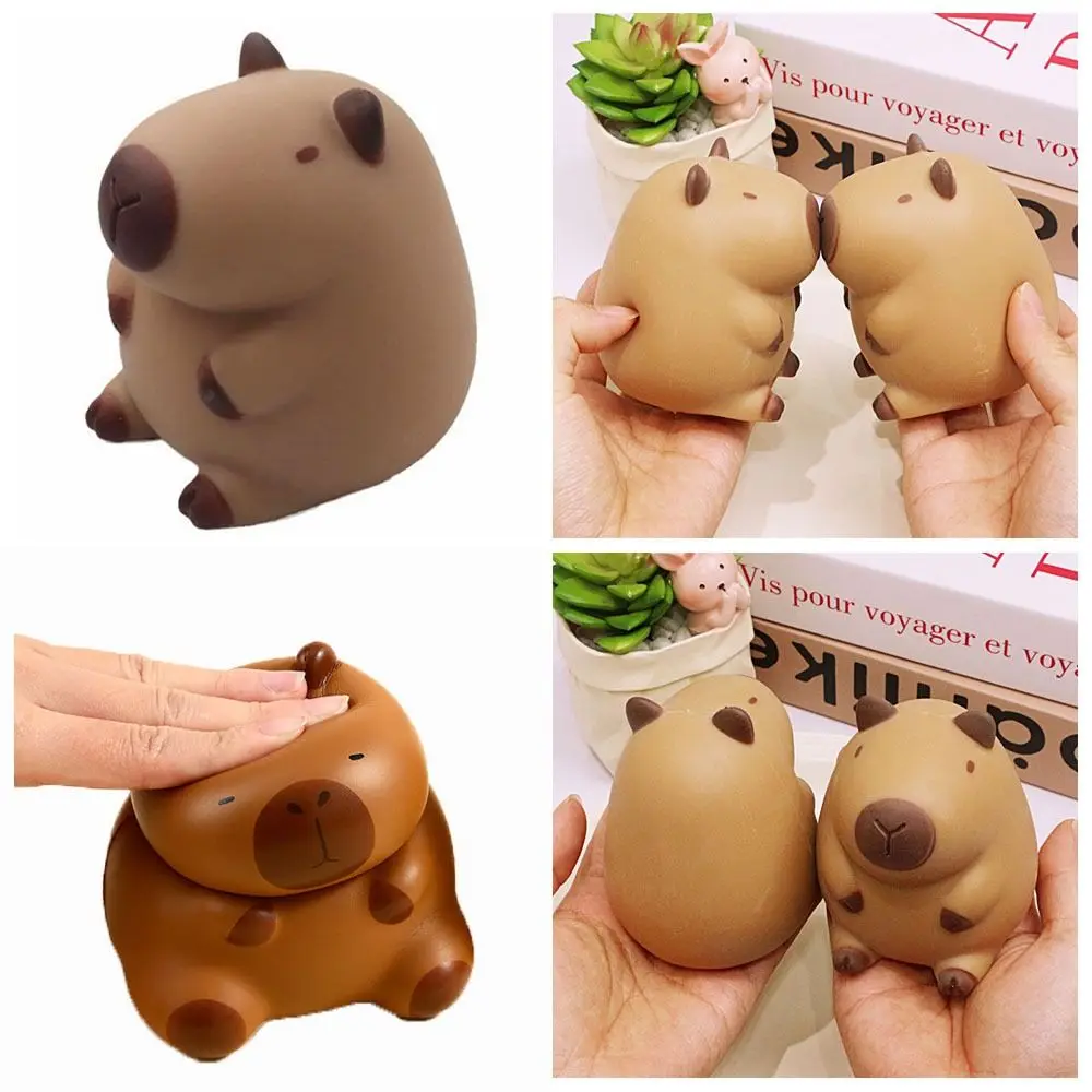 Gift Brown Capybara Squeeze Toy TPR Cartoon Capybara Squeeze Toys Slow Rebound Antistress Decompression Toys Adult