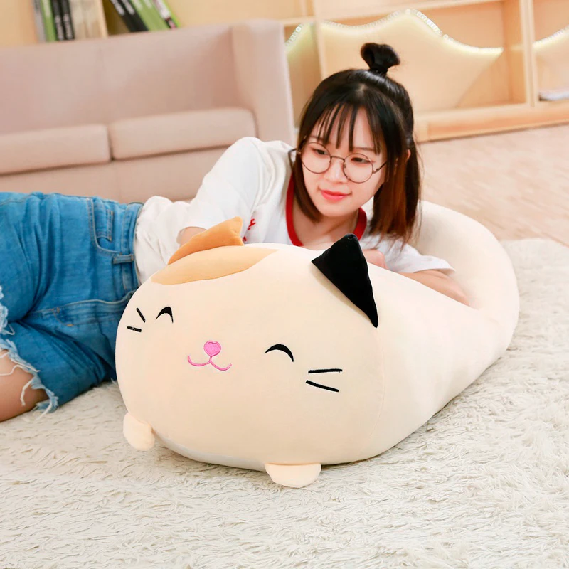 20-90CM Huge Size Squishy Animal Pillow Cushion Plush Toys Lovely Cat Piggy Hamster Totoro Plushie Dolls Surprise Birthday Gifts